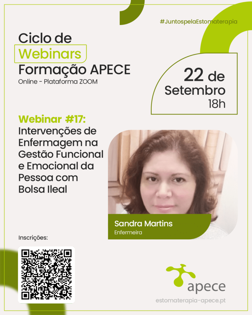 Webinar APECE - Intervenções de Enfermagem na Gestão Funcional e Emocional da Pessoa com Bolsa Ileal